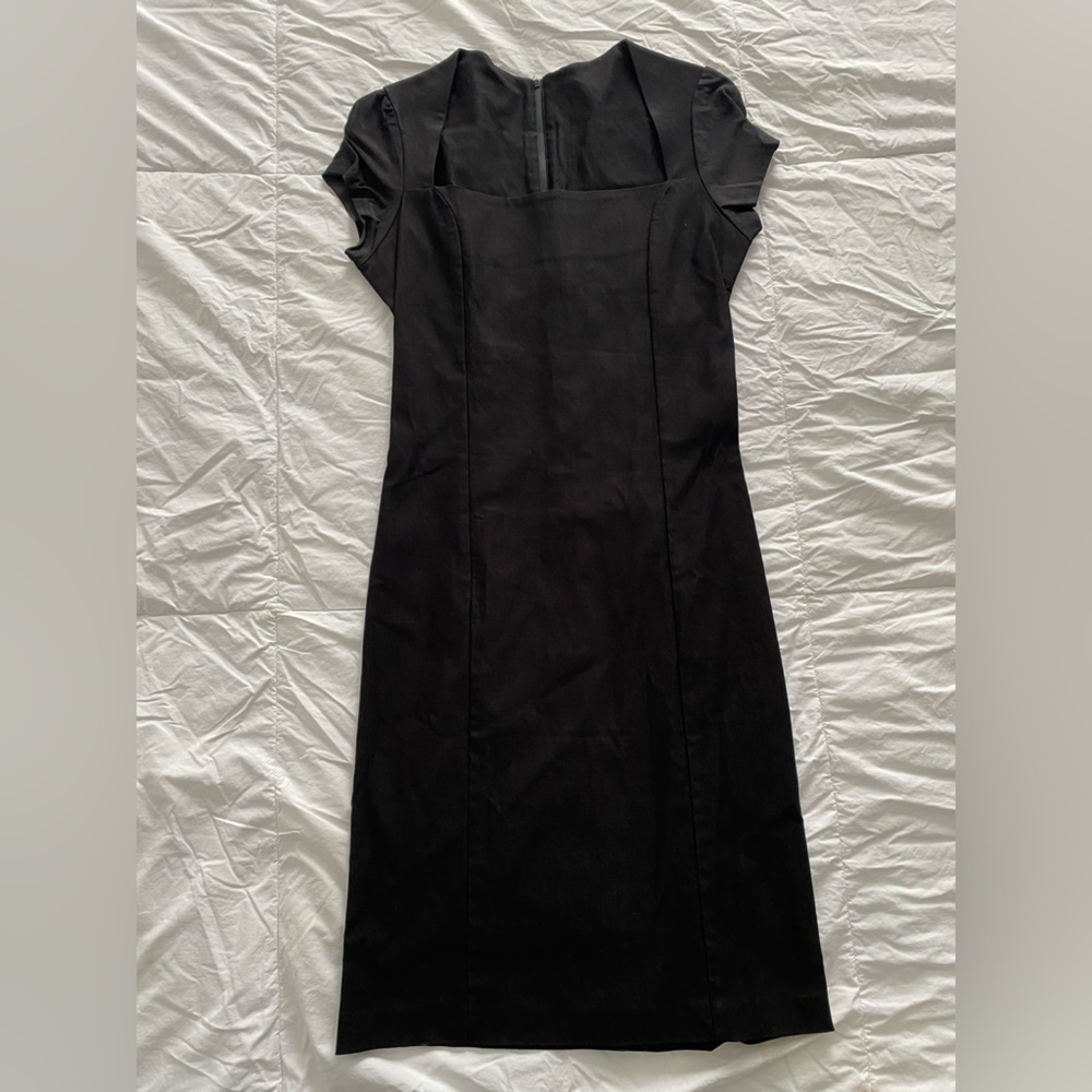 The Clothing Company Women’s Y2K Vintage Little Black Square Neck Mini Dress